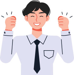 화이팅하는 남자